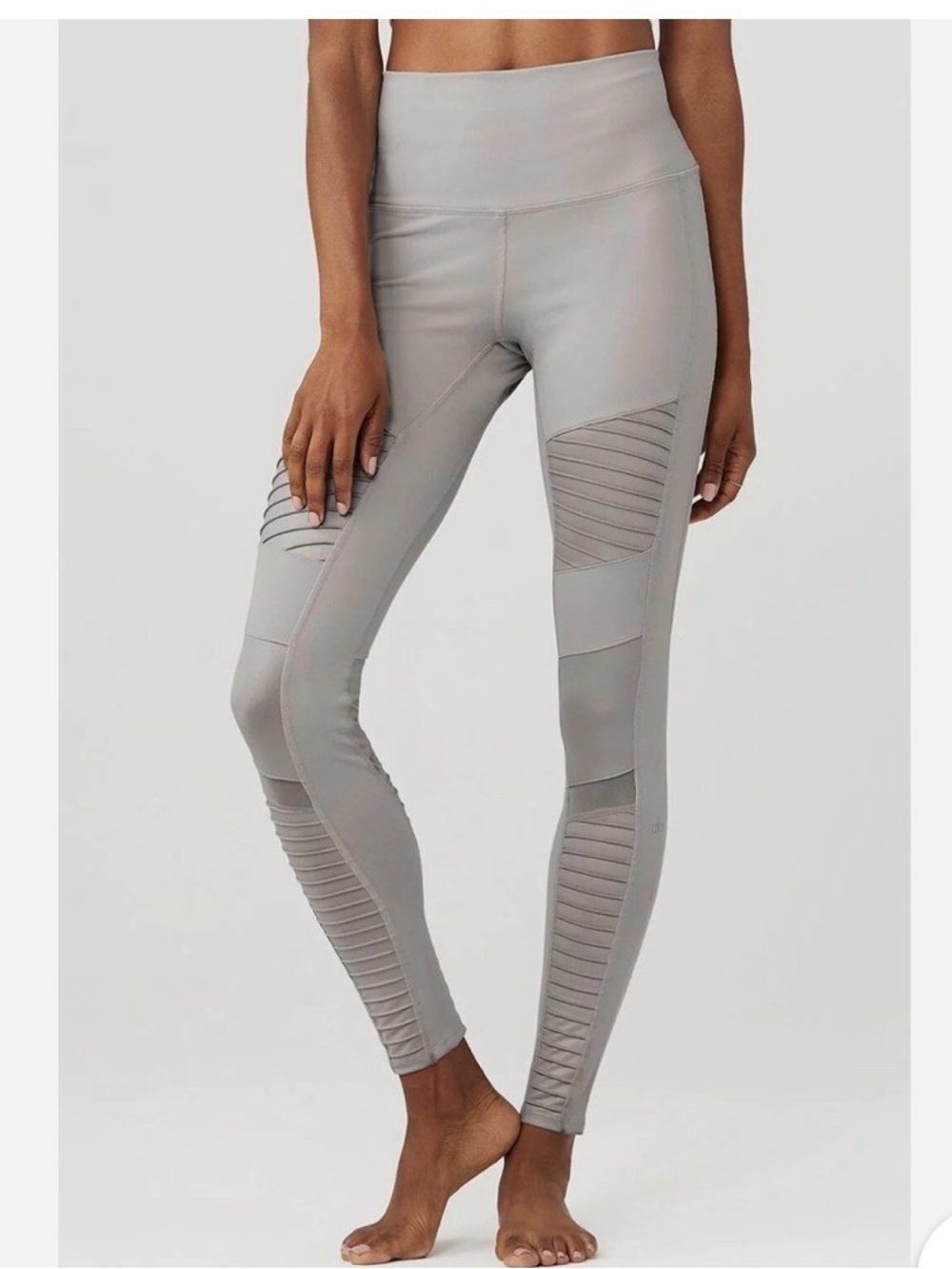 ALO Yoga High Waist Moto Leggings in gray